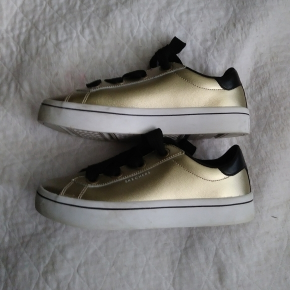 Women's Skechers Sneakers Gold High Street - Picture 2 of 6